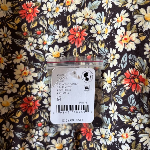 NWT Free People The Avenue Floral Patterned Mini Dress with Ruffle Hem - Picture 13 of 14